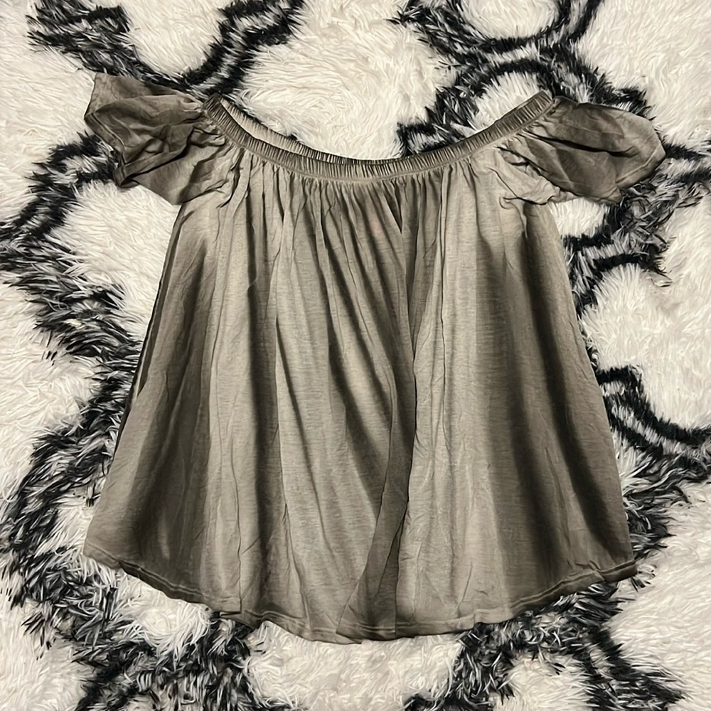 Free People Off the Shoulder Tie Dye Blouse